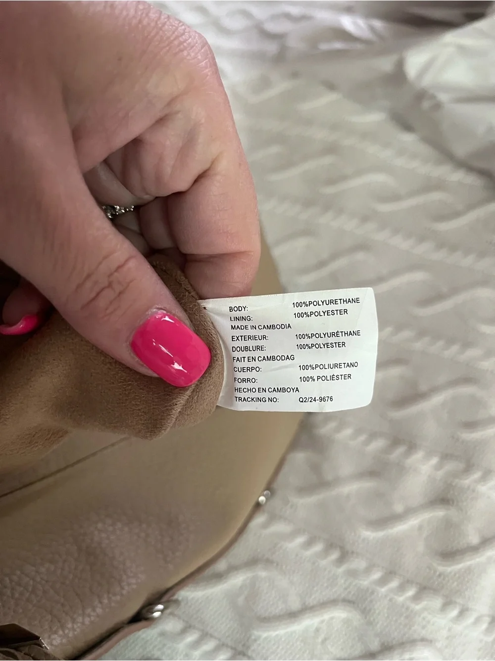 Steve Madden Taupe Large Vintage Hobo Bag With Adjustable Strap